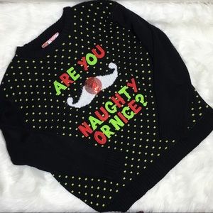 Ugly Christmas Sweater Naughty or Nice Size XXL